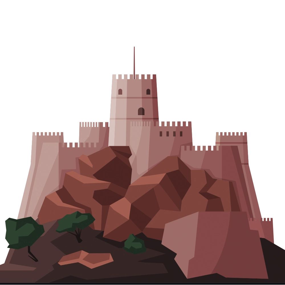 Graphic of a fort