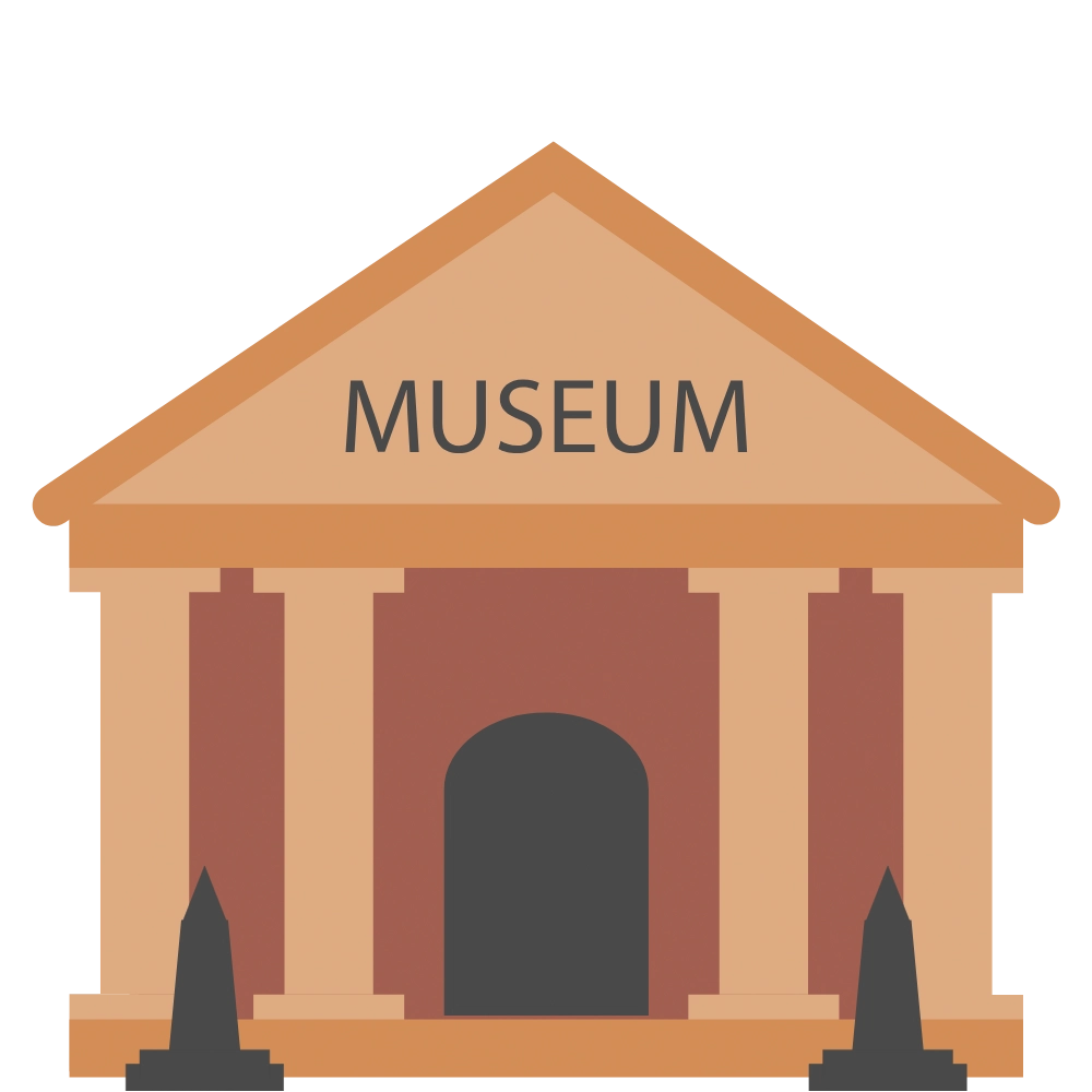 Graphic of a museum